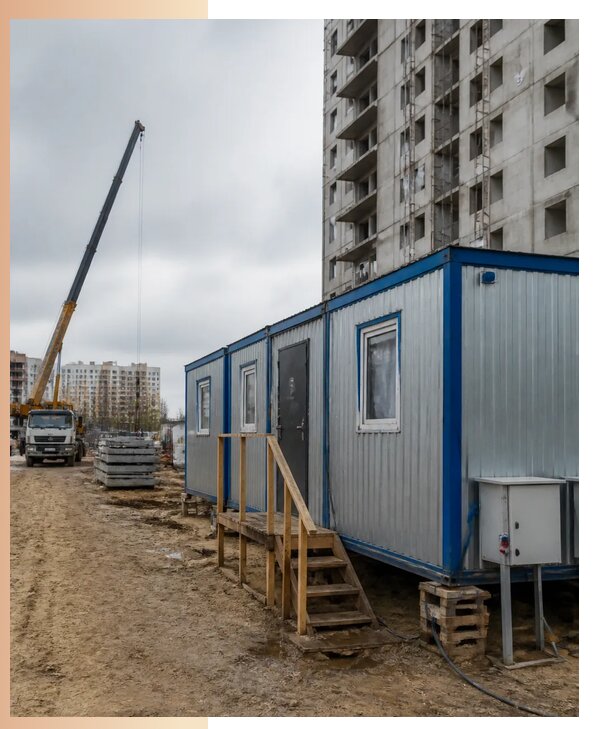 Аренда строительных вагончиков для рабочих в Балашихе